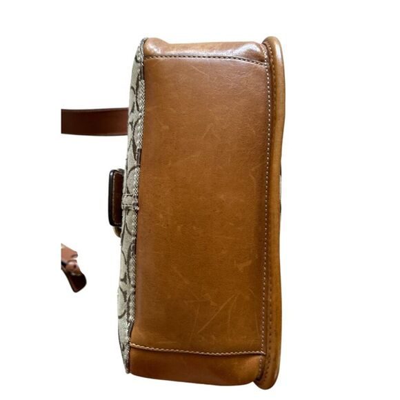 Vintage Coach Bleecker Bag Signature Canvas and Leather Legacy 11434 - Picture 5 of 14